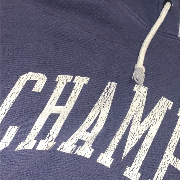 authtic navy champion hoodie - Picture 2 of 5